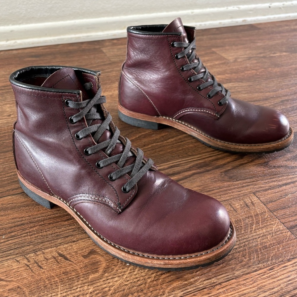 RARE Red Wing Beckman Boots 9011 in Black Cherry Featherstone Leather 7.5